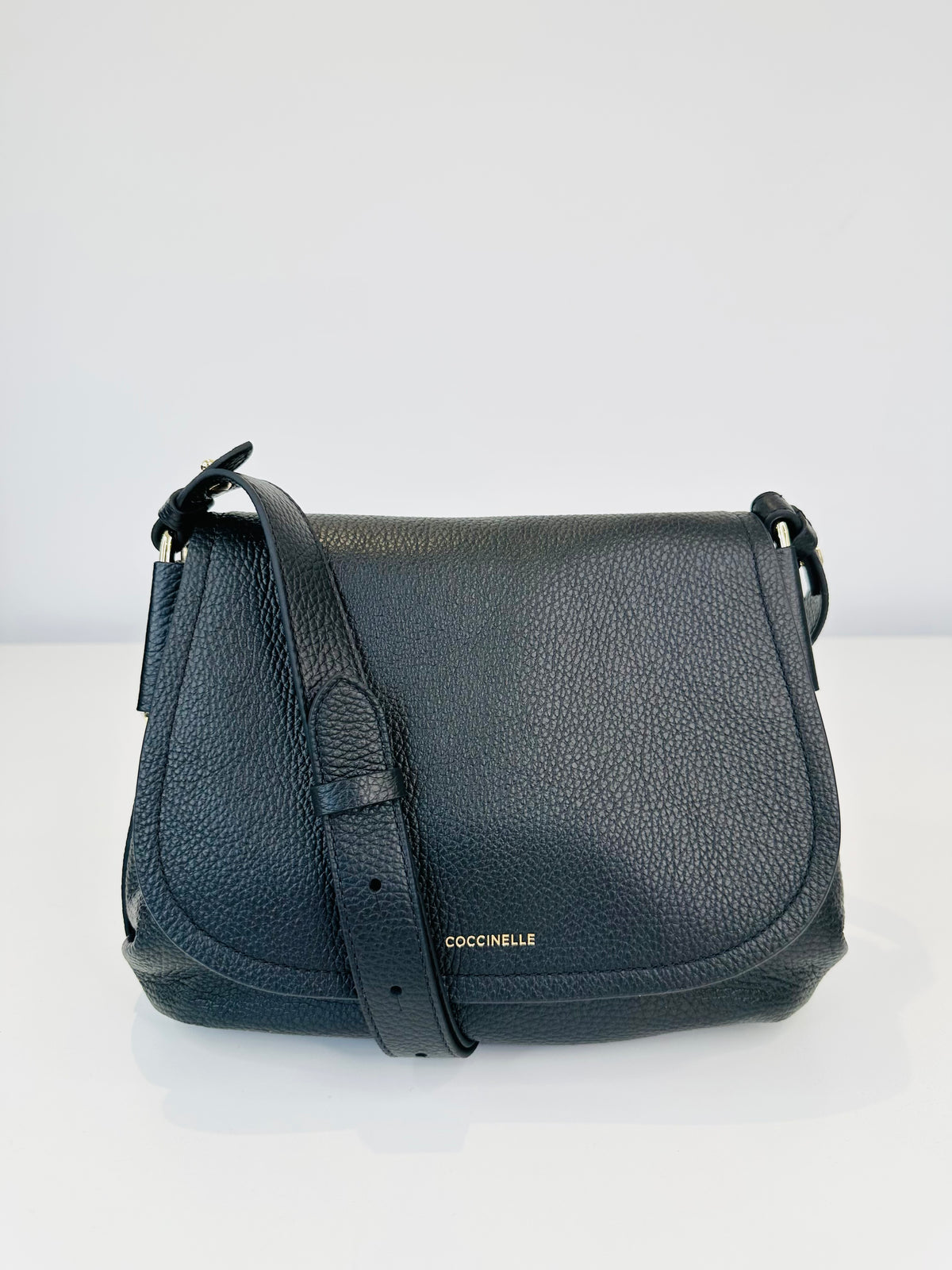 Grained Leather Crossbody Bag
