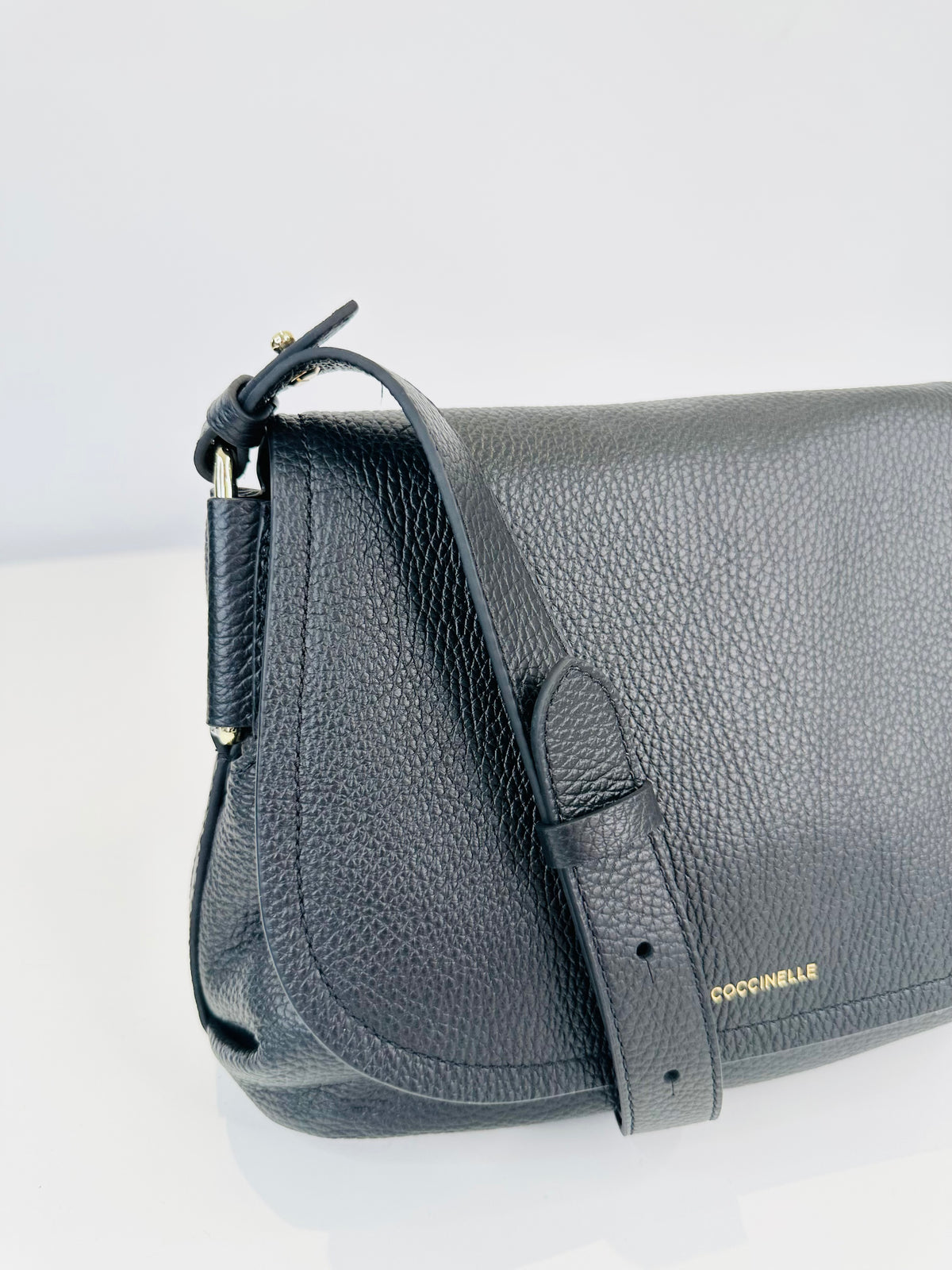 Grained Leather Crossbody Bag