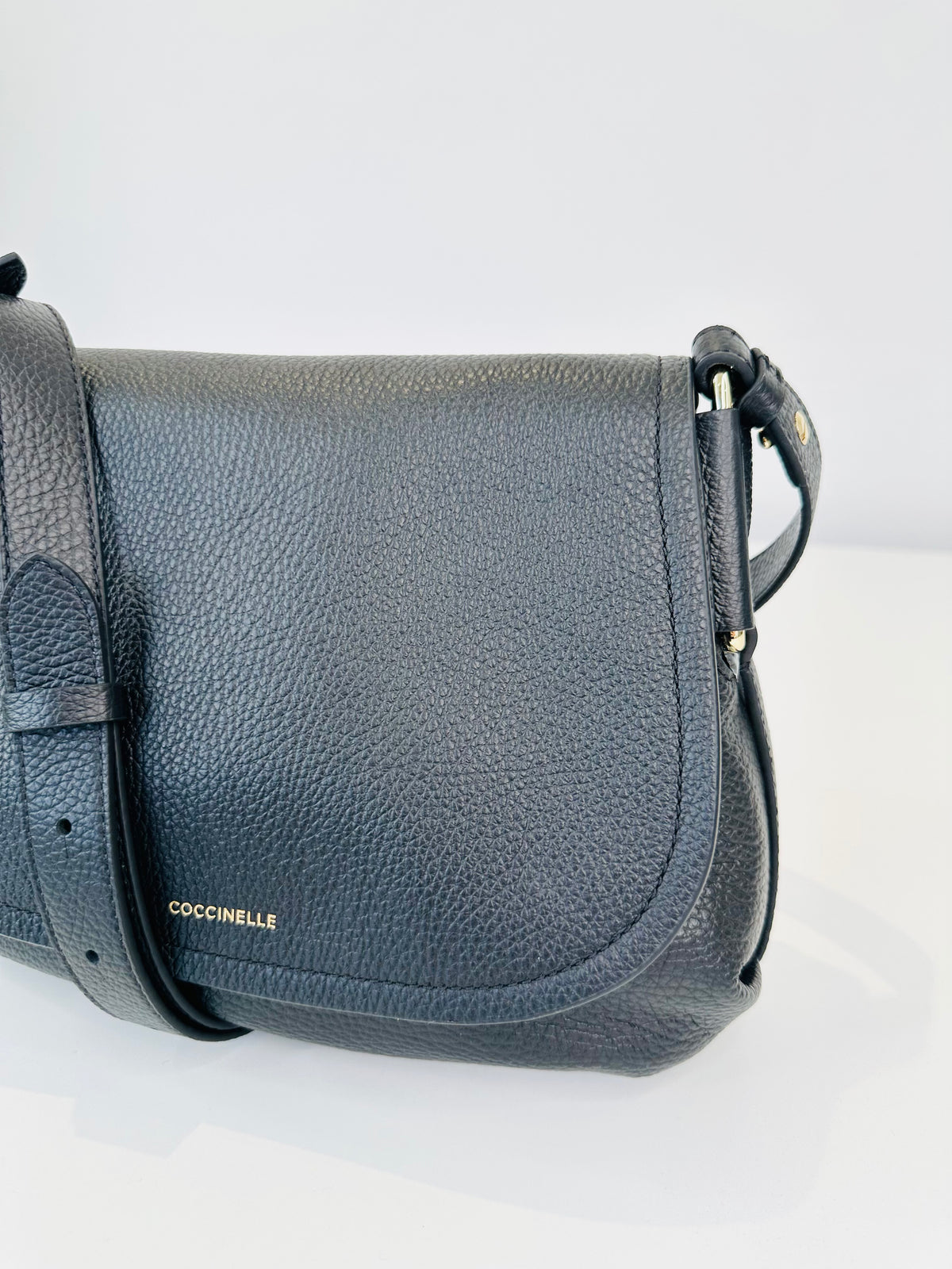 Grained Leather Crossbody Bag