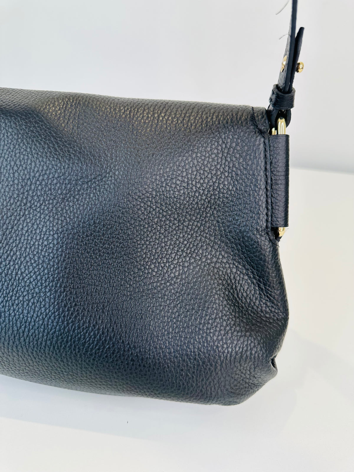 Grained Leather Crossbody Bag