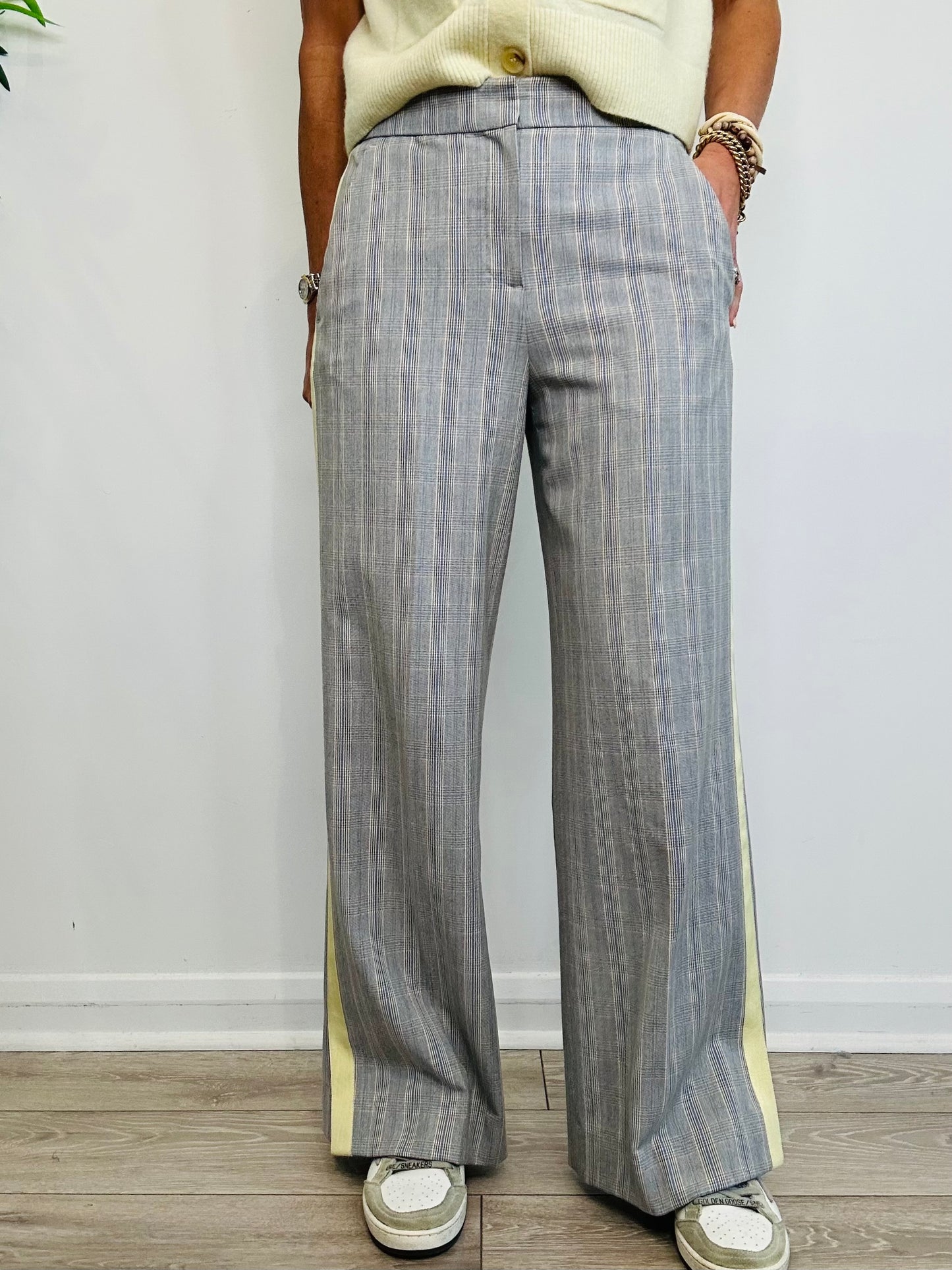 Check Trousers - Size 8