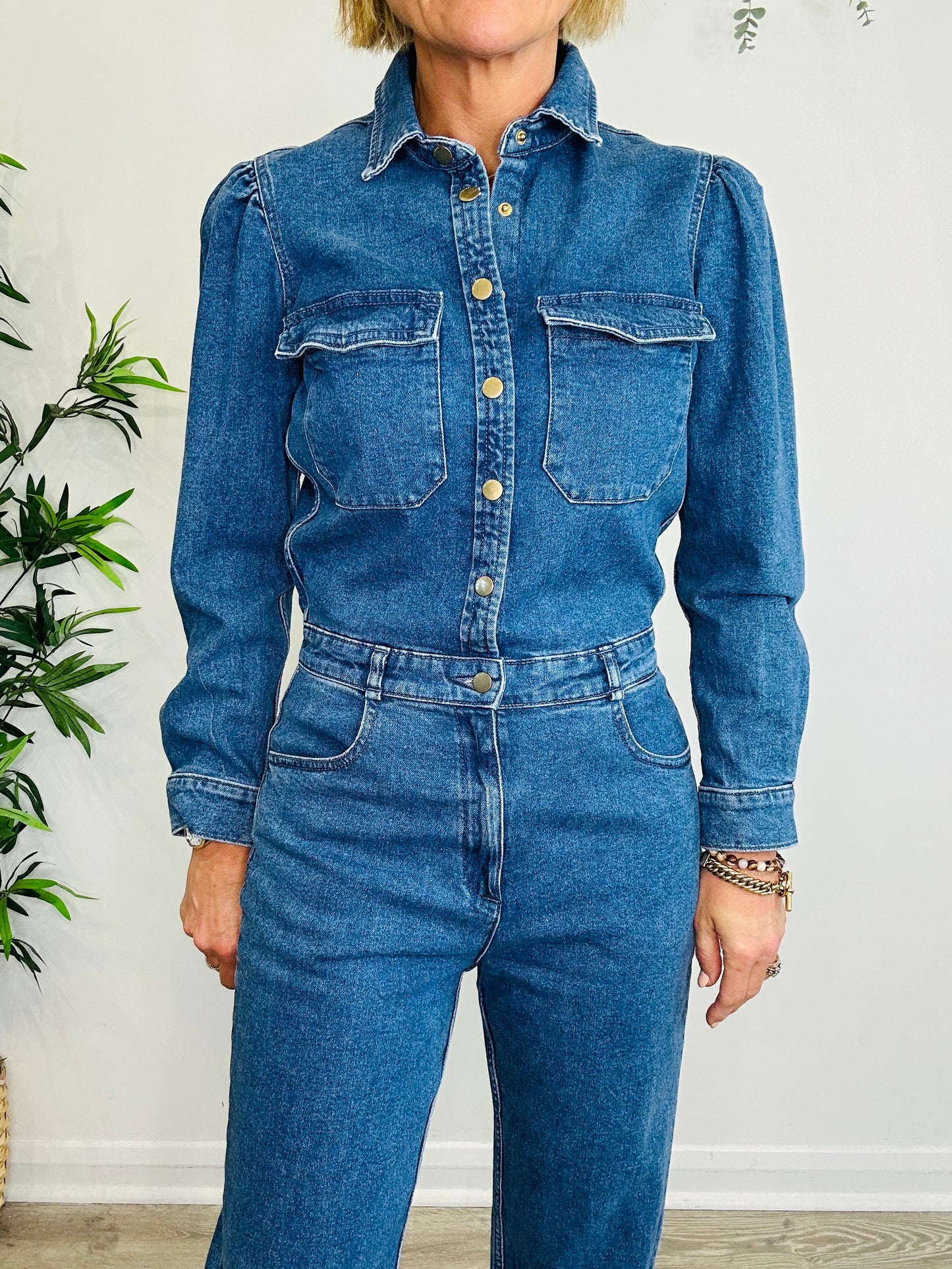 Denim Jumpsuit - Size S