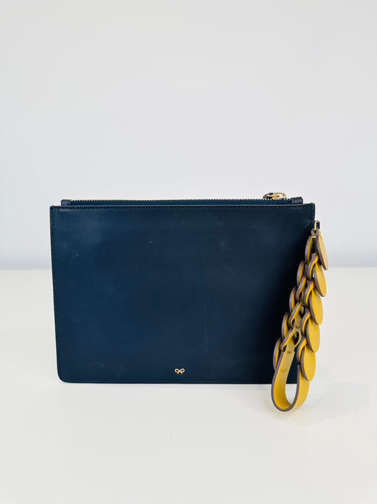 Leather Wristlet Clutch