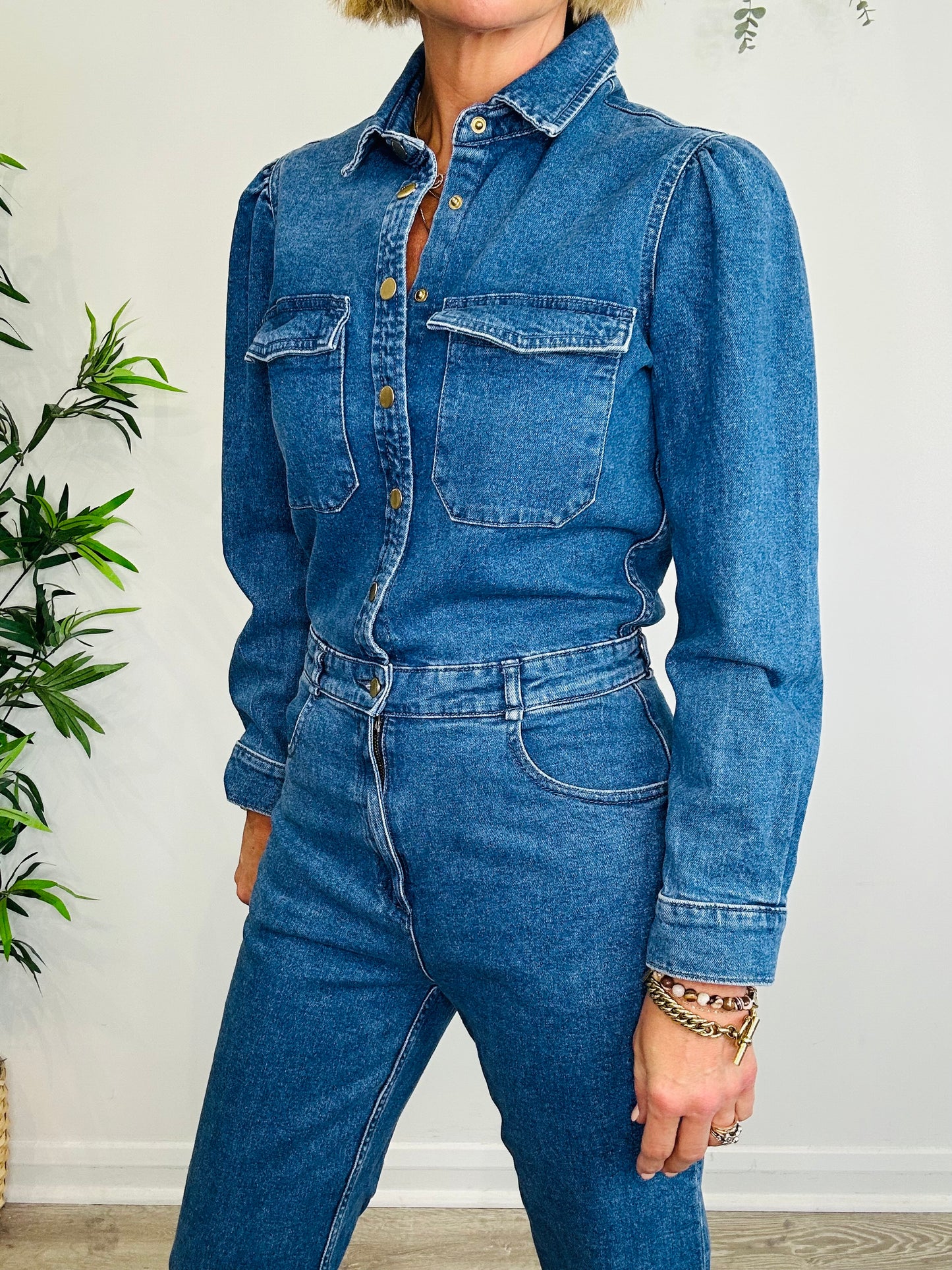 Denim Jumpsuit - Size S