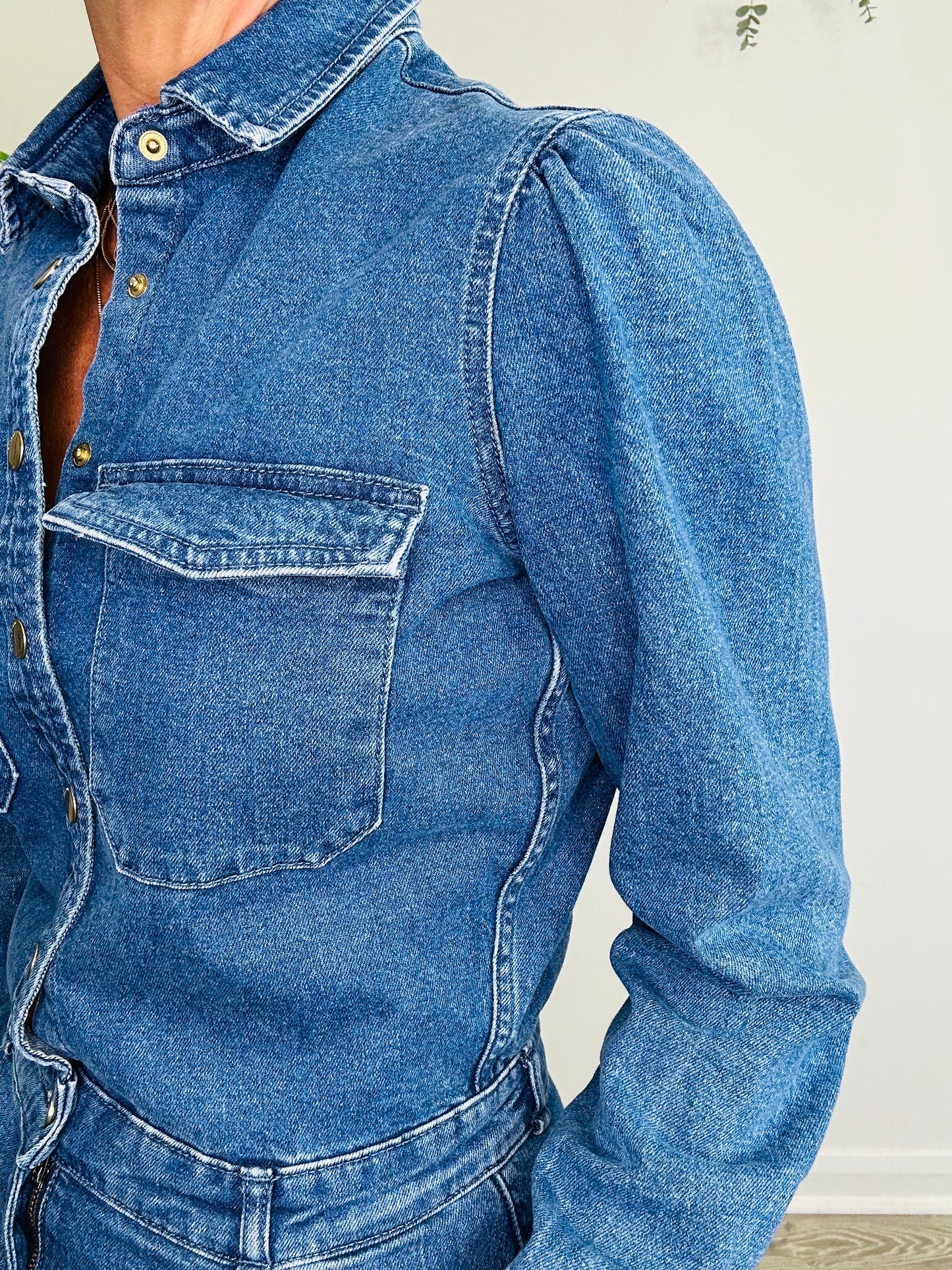 Denim Jumpsuit - Size S