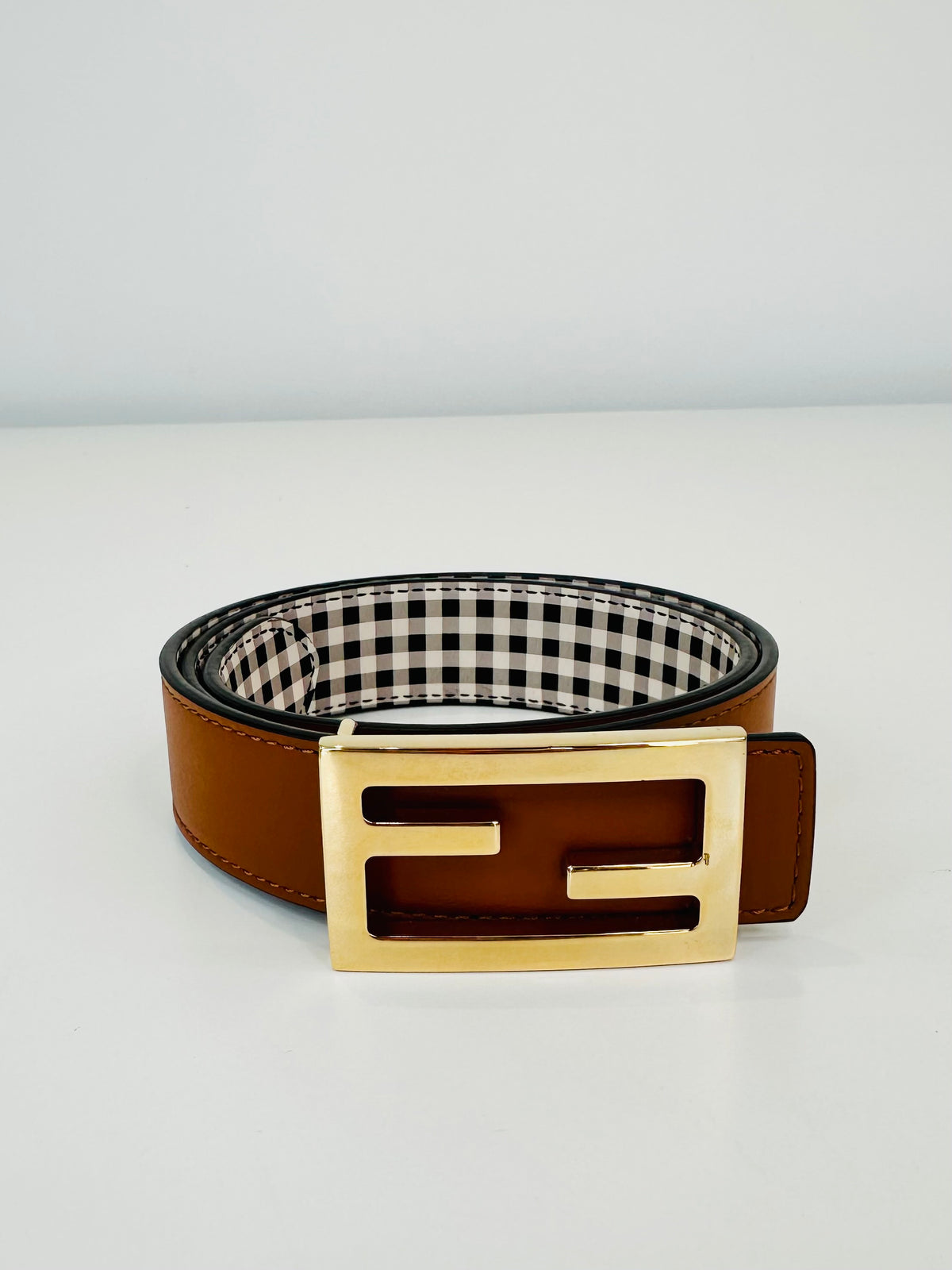 Cintura Reversible Leather Belt - 65cm