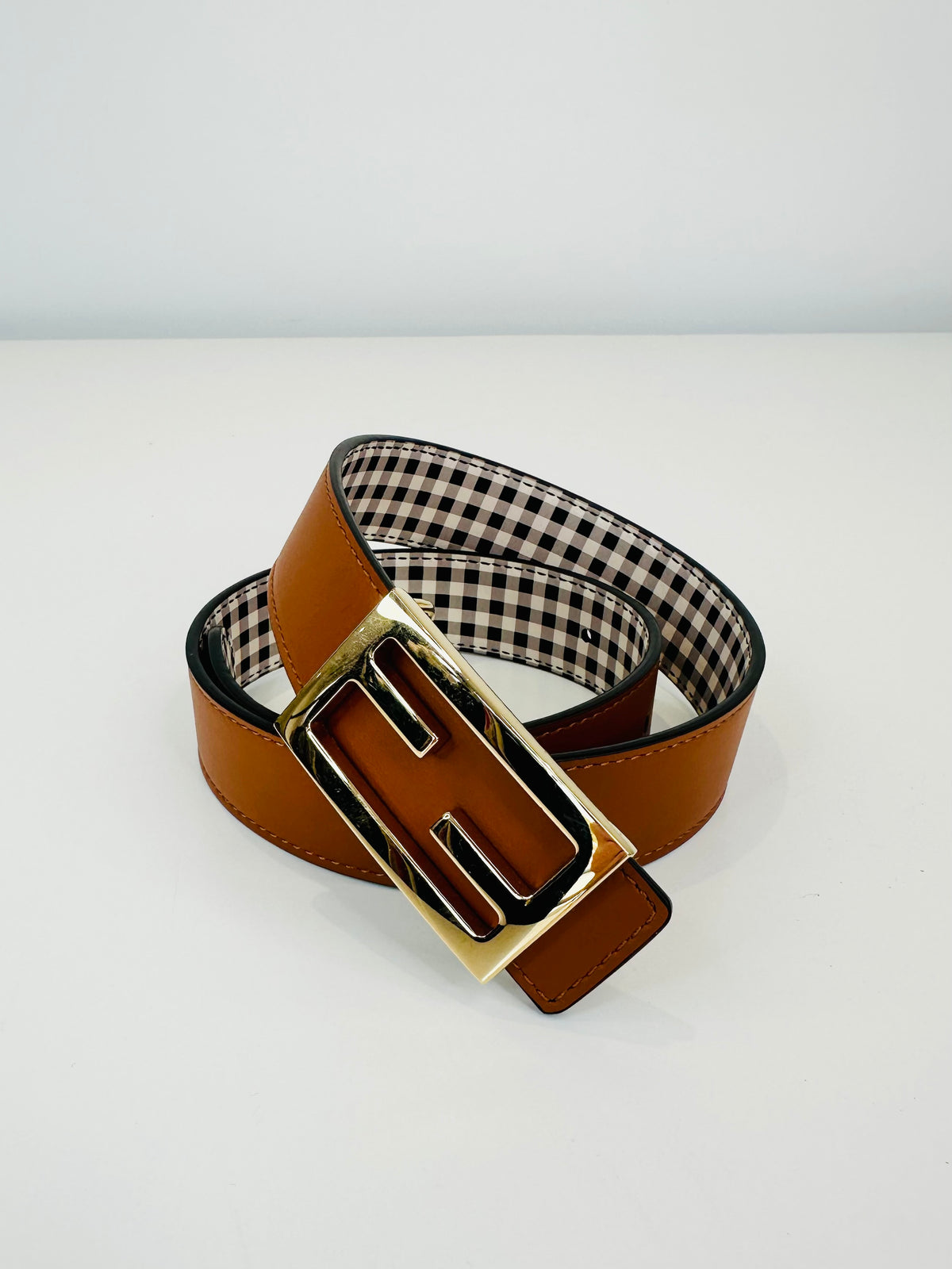 Cintura Reversible Leather Belt - 65cm