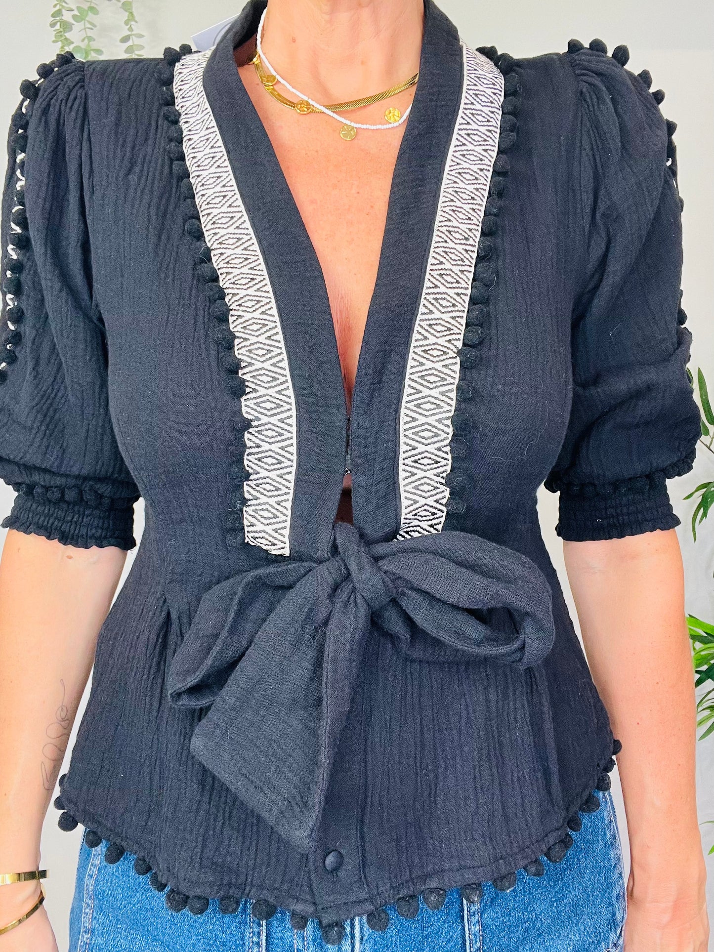 Cheesecloth Top - Size S