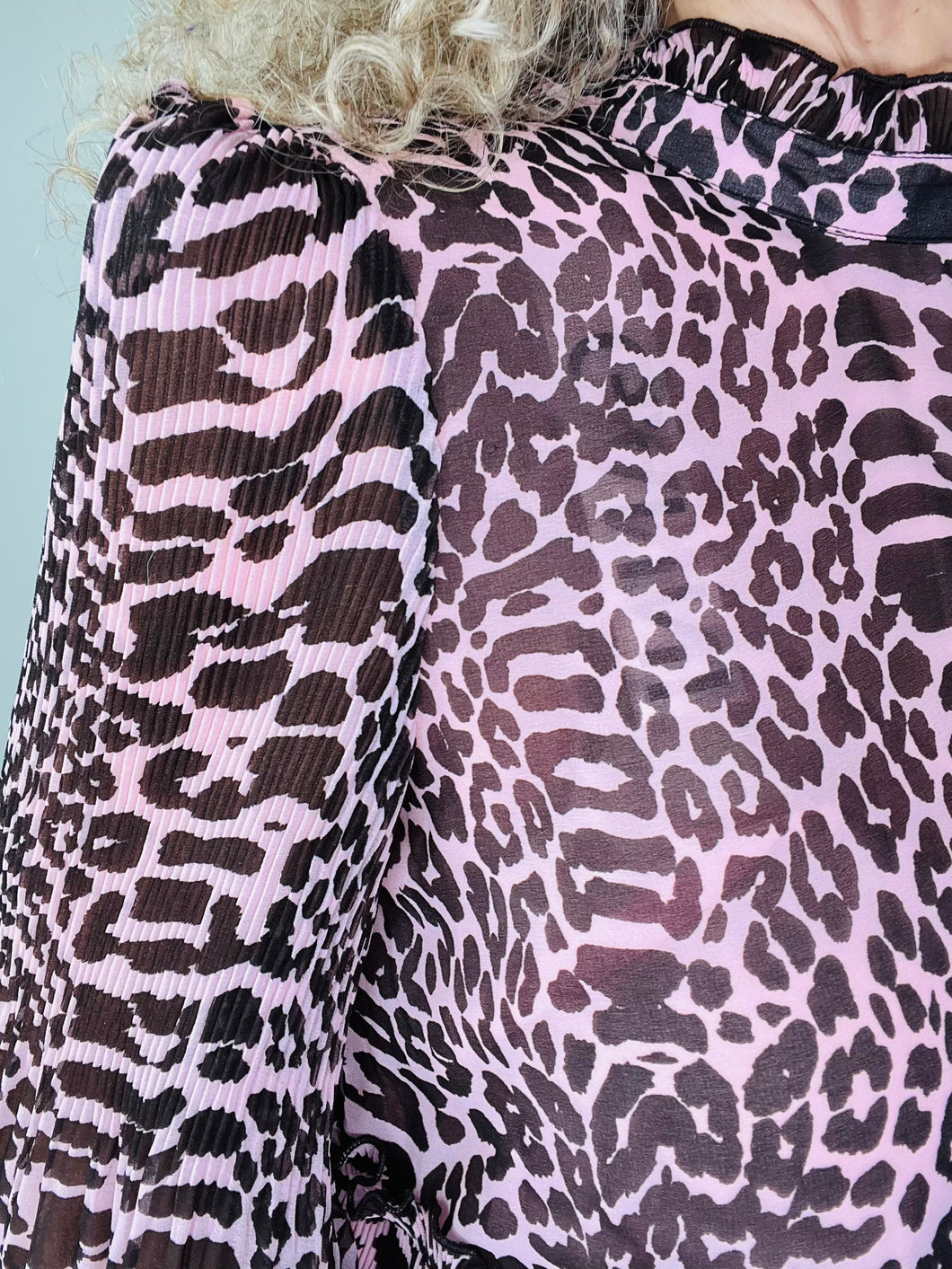 Animal Print Midi Dress - Size 36