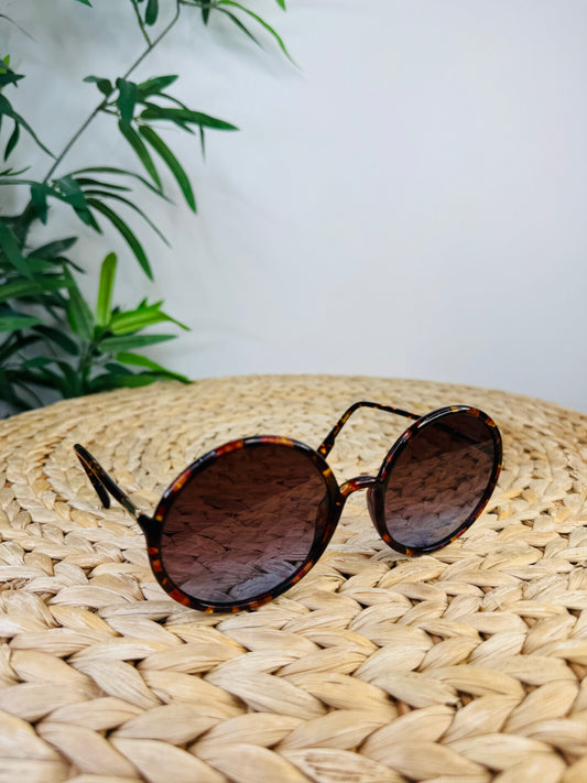 Round Tortoiseshell Sunglasses