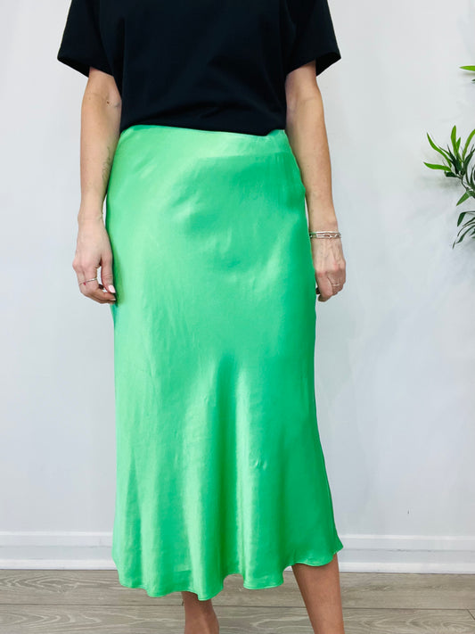 Satin Slip Skirt - Size L