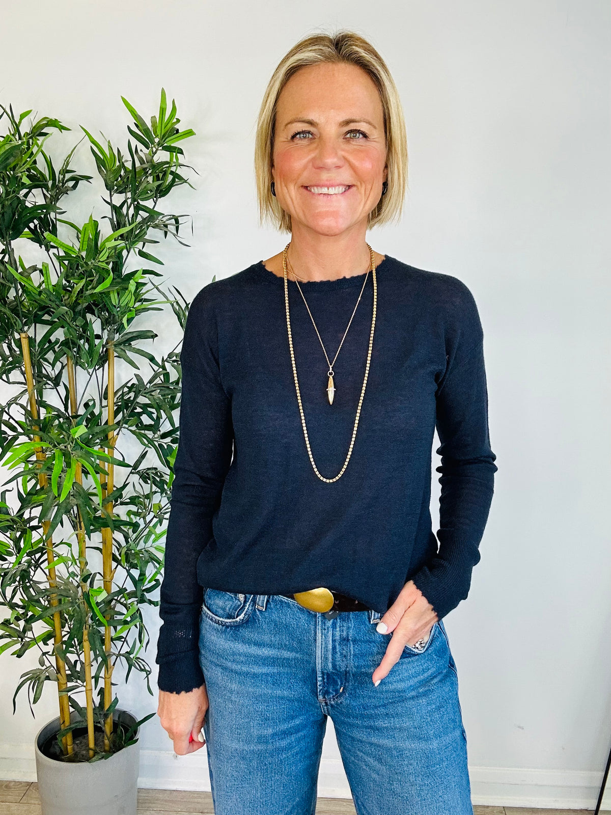 Distressed Cashmere Jumper - Multiple Sizes