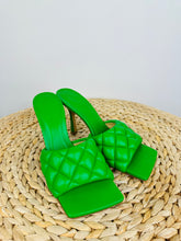 Load image into Gallery viewer, Quilted Leather Mules - Size 38
