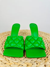 Load image into Gallery viewer, Quilted Leather Mules - Size 38
