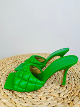 Load image into Gallery viewer, Quilted Leather Mules - Size 38
