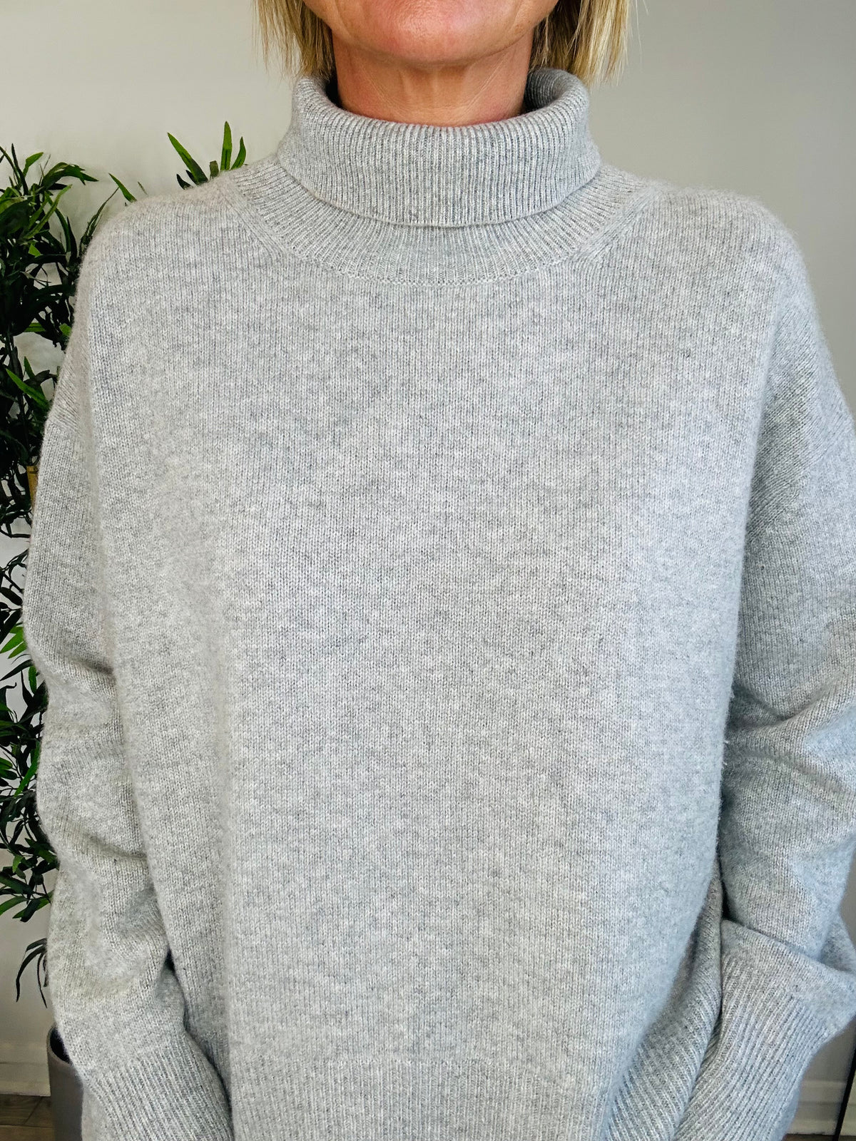 Cashmere Roll-Neck Jumper - Size XS