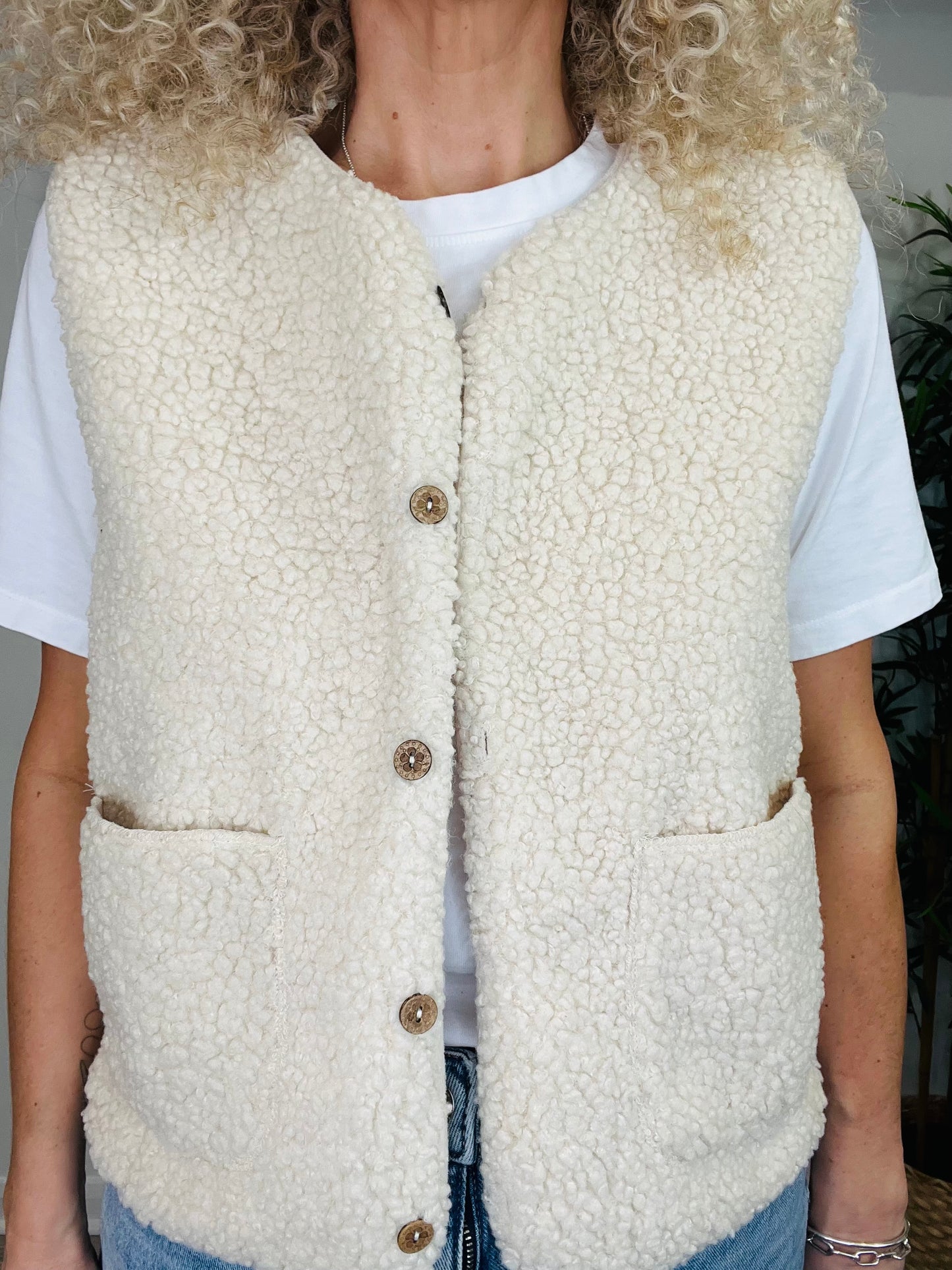 Shearling Gilet - Size L