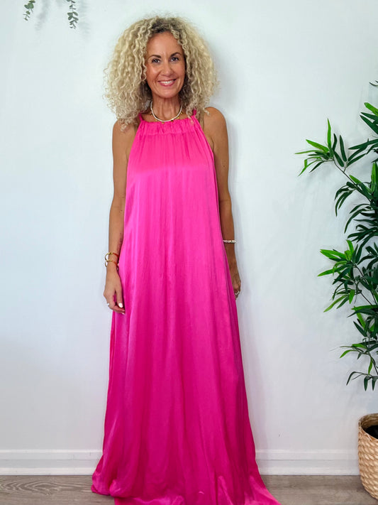 Halter Neck Maxi Dress - Size 44