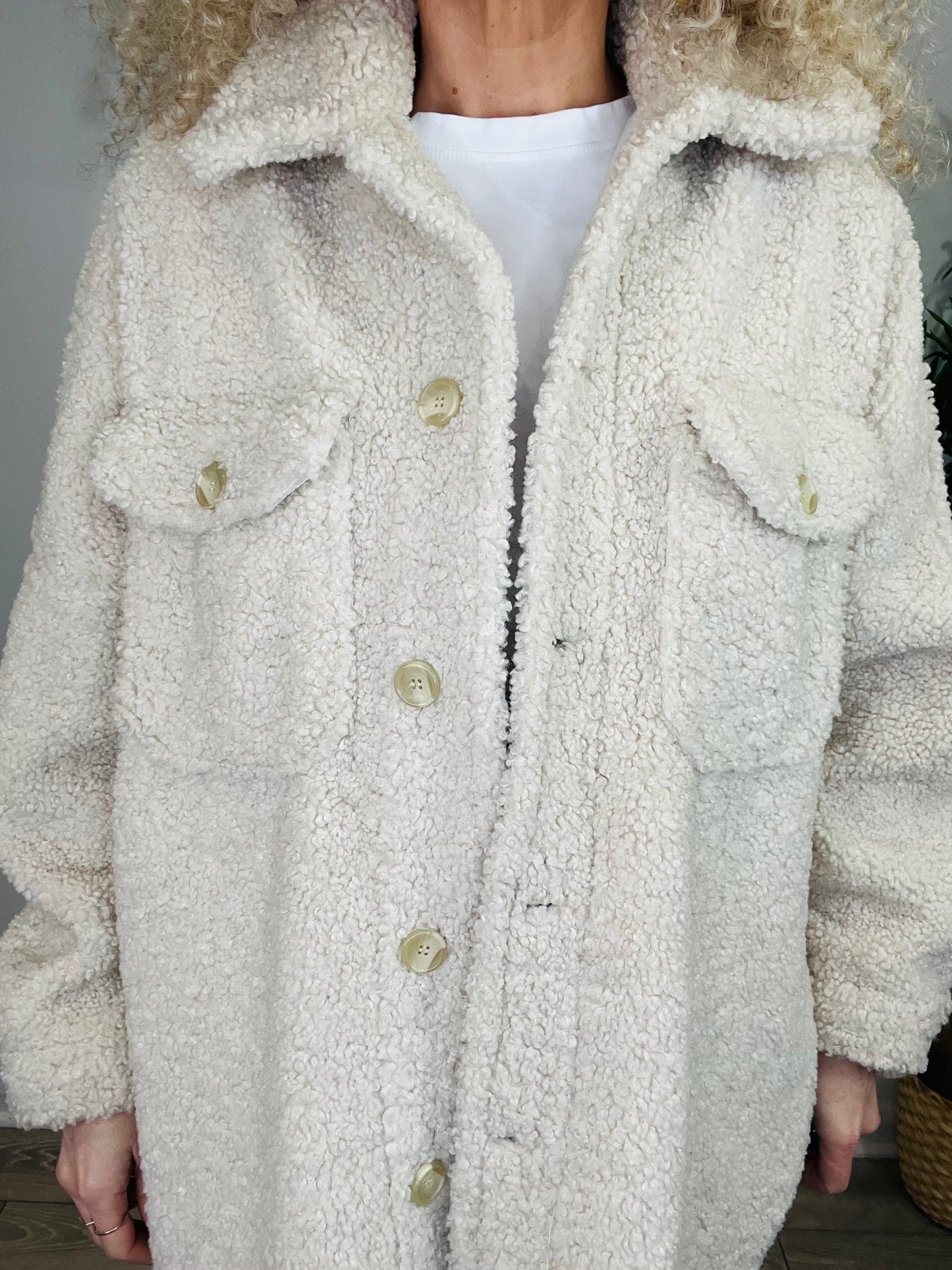 Faux Shearling Jacket - Size L