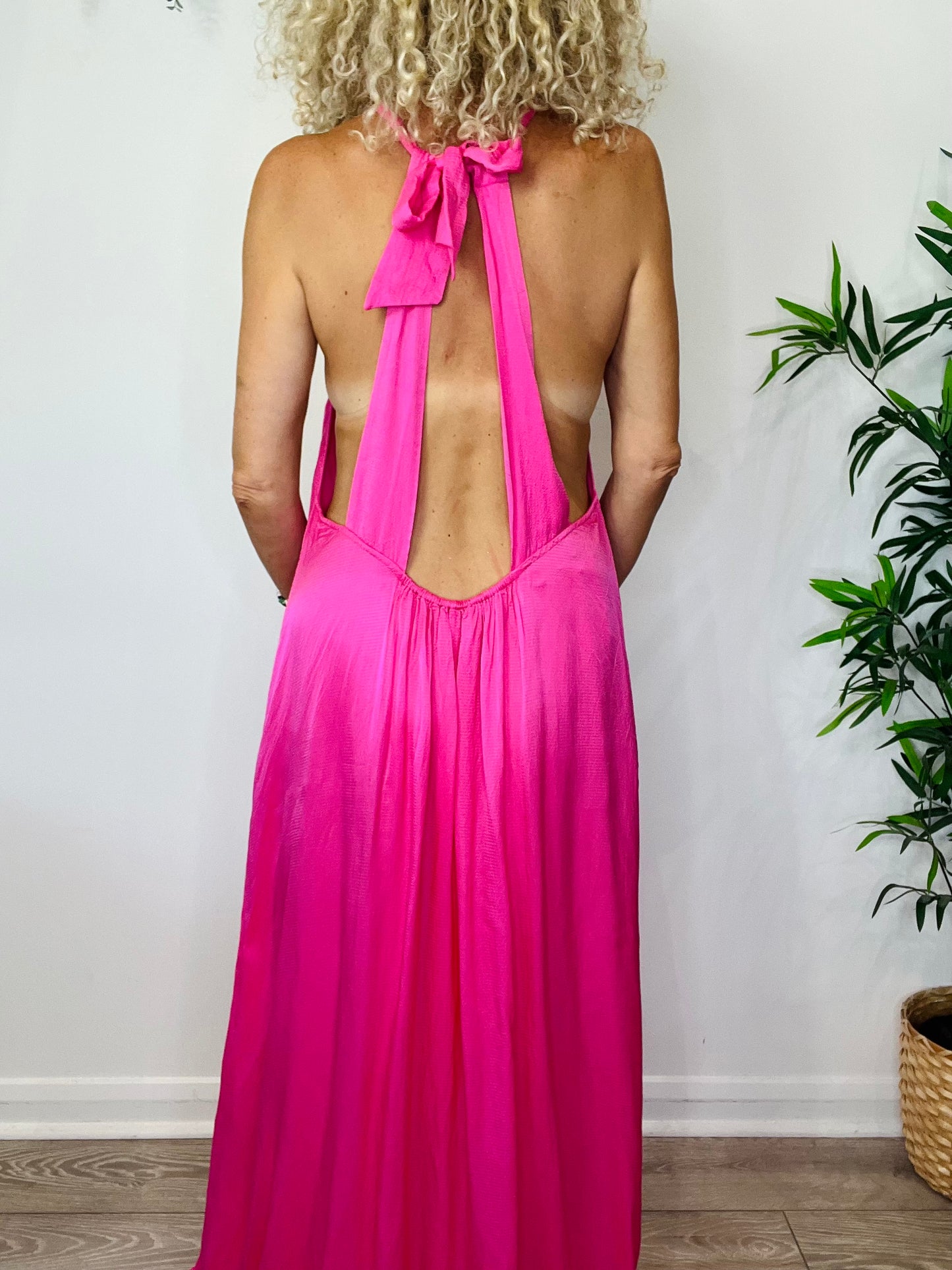 Halter Neck Maxi Dress - Size 44