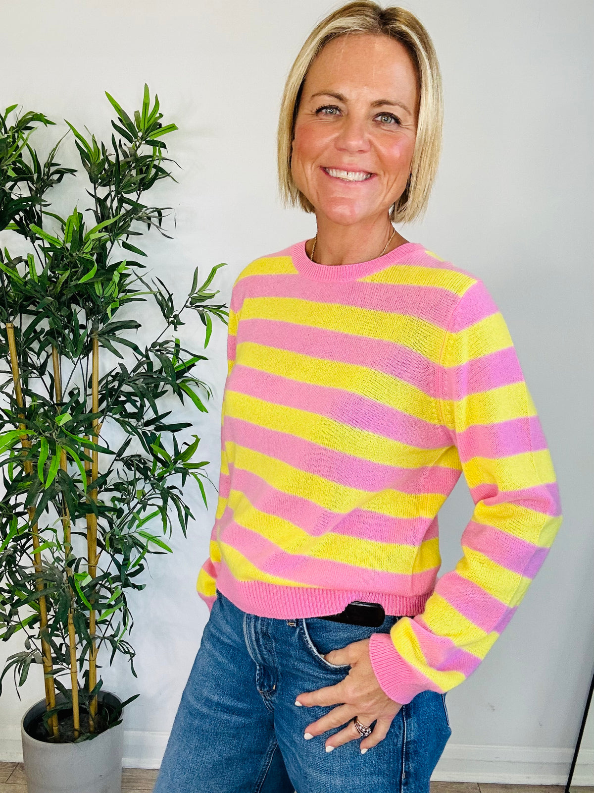 Striped Cashmere Jumper - Size 3