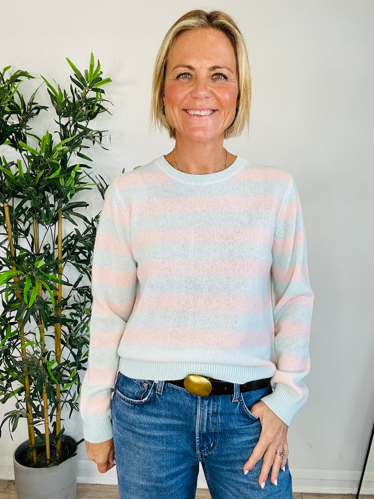 Striped Cashmere Jumper - Size 3