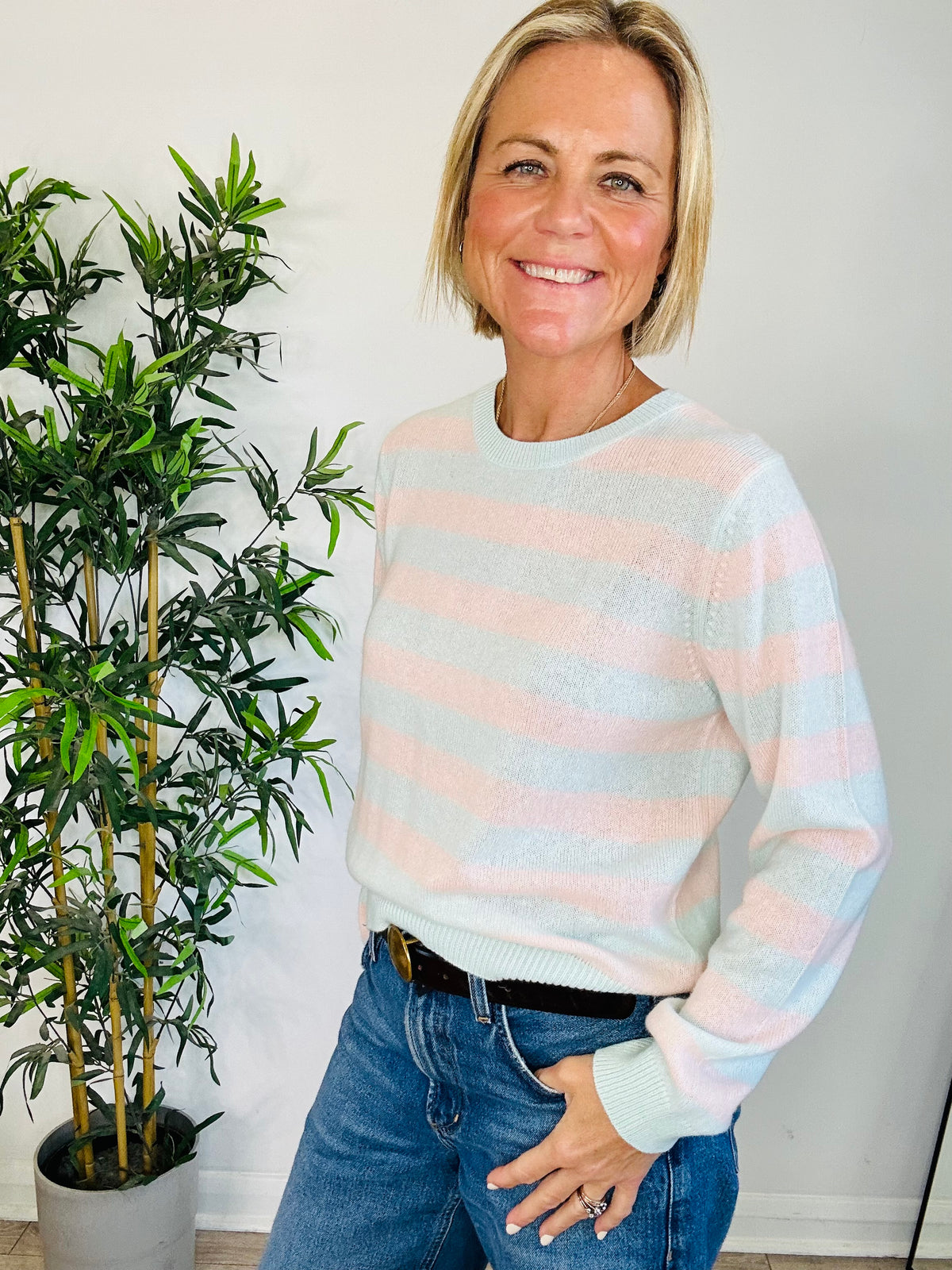 Striped Cashmere Jumper - Size 3