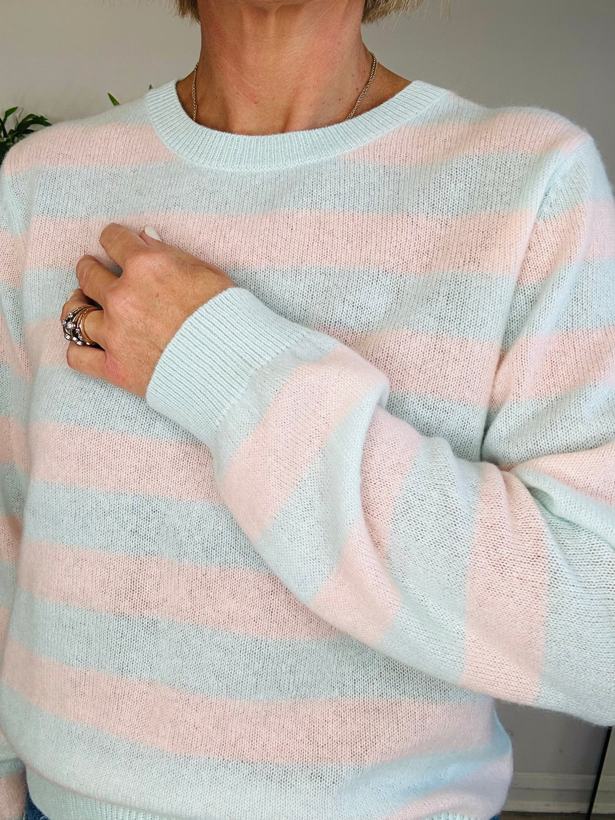 Striped Cashmere Jumper - Size 3