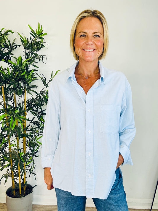 Brushed Cotton Kayla Shirt - Size M