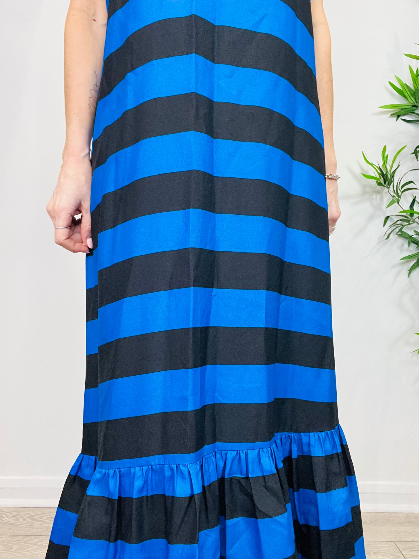 Striped Maxi Dress - Size M