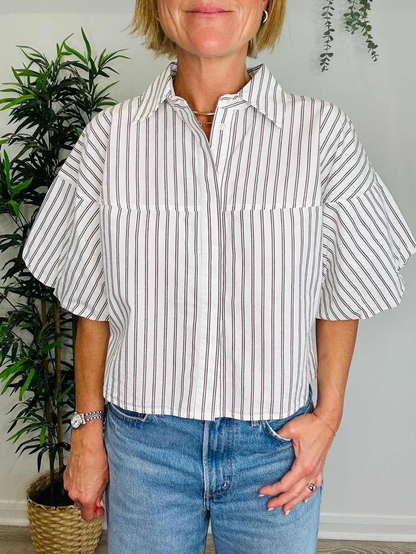 Striped Cassy Shirt - Size S