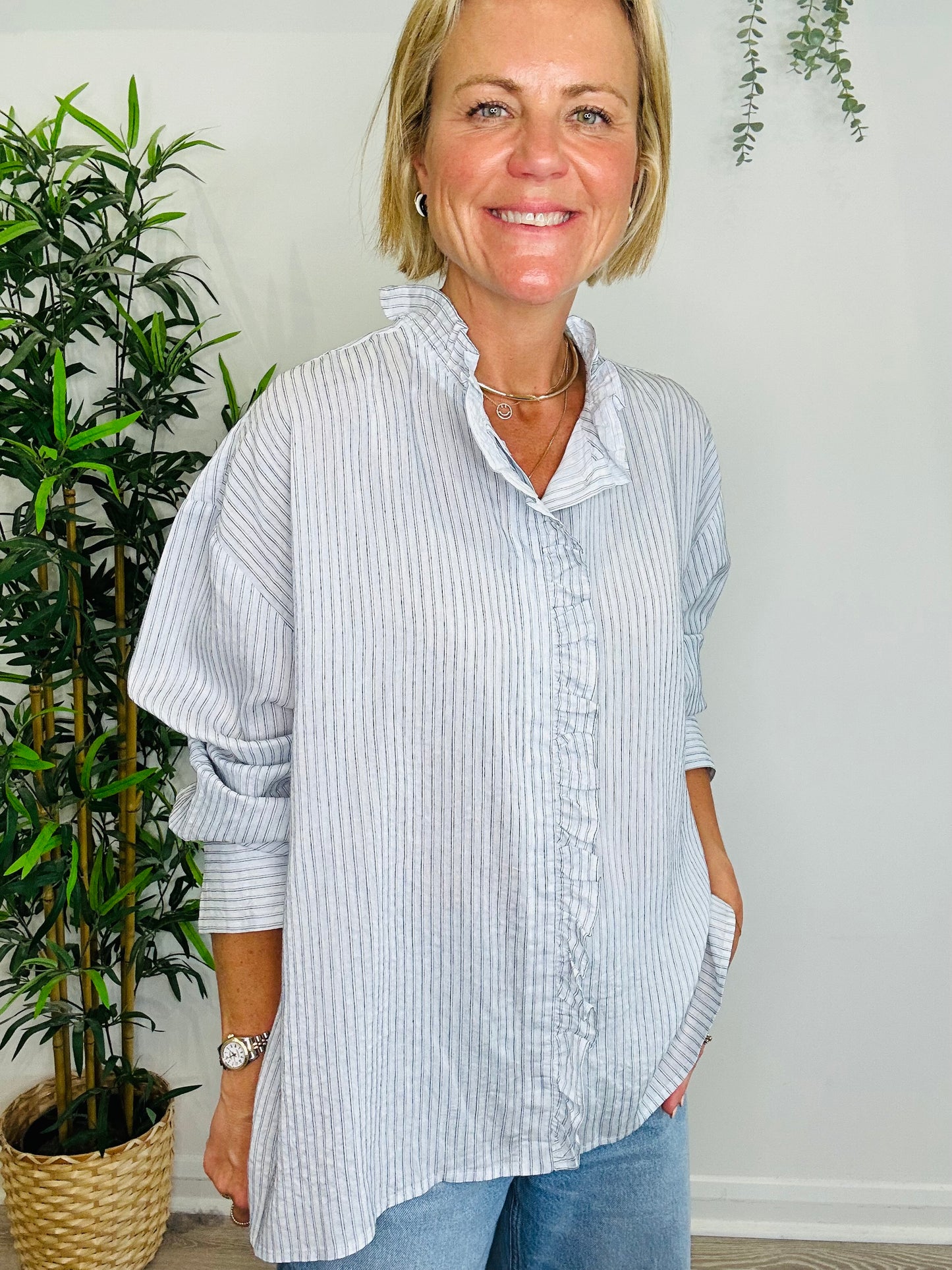 Striped Lubna Shirt - Size M