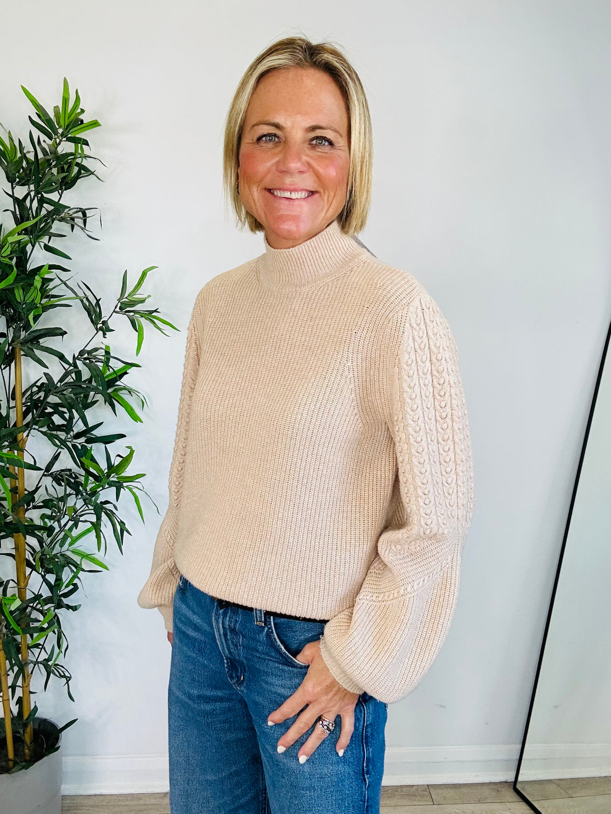 Knitted Wool Jumper - Size M