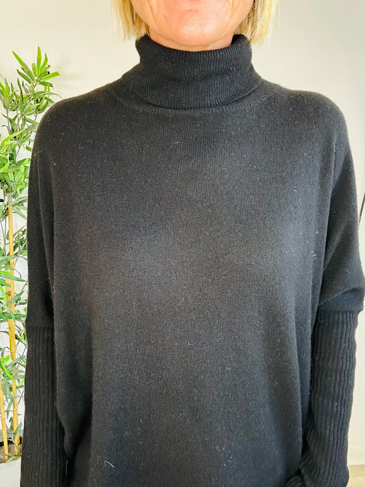 Cashmere Roll-Neck Jumper - Size S/M
