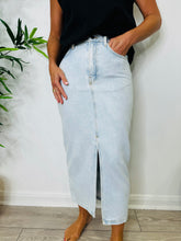 Load image into Gallery viewer, Denim Midi Skirt - Size 36
