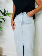 Load image into Gallery viewer, Denim Midi Skirt - Size 36
