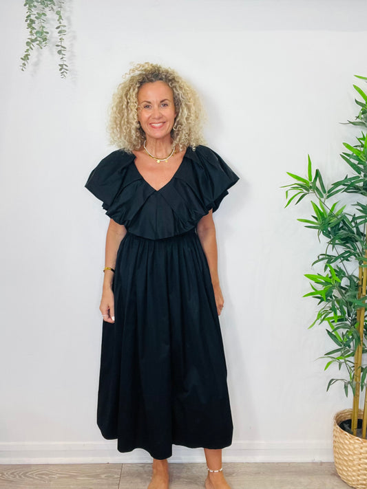 Cotton Midi Dress - Size M
