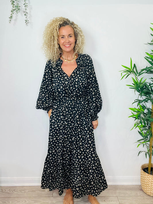 Floral Cotton Dress - Size 14