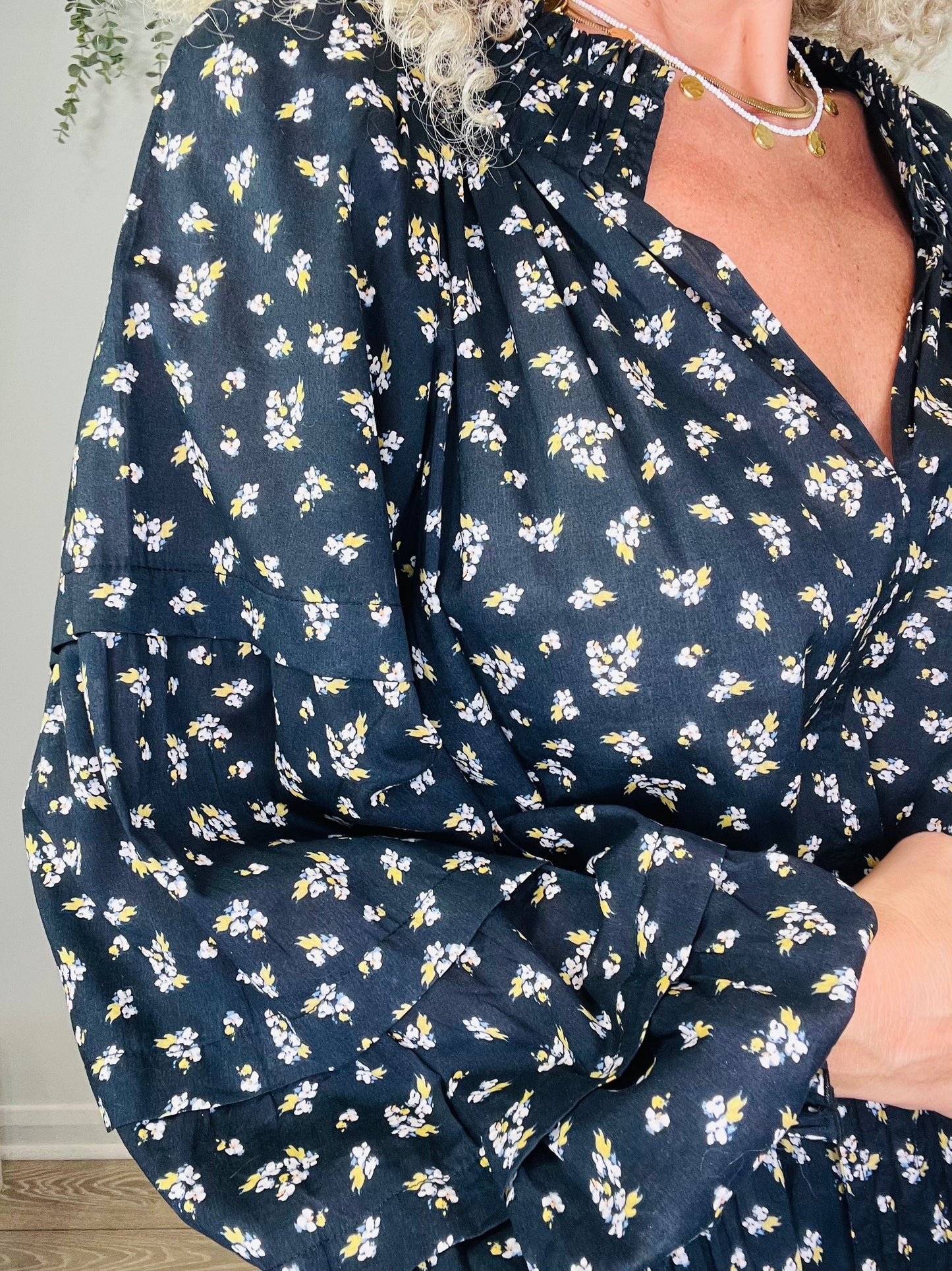 Floral Cotton Dress - Size 14