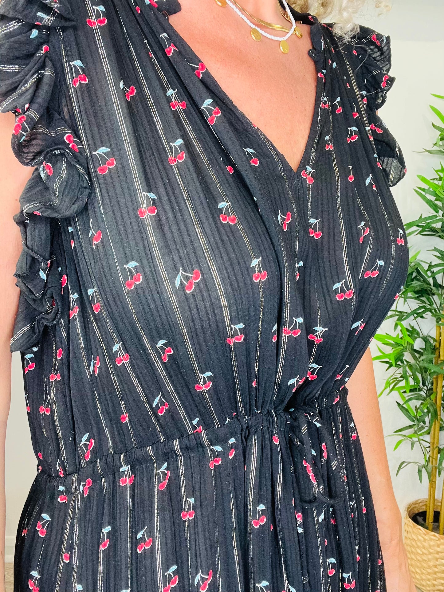 Cherry Print Dress - Size 38