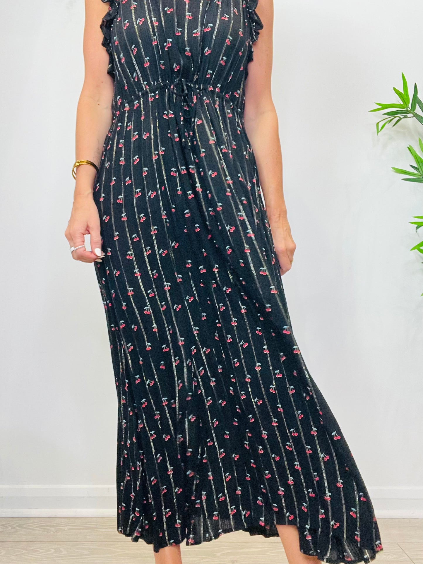 Cherry Print Dress - Size 38