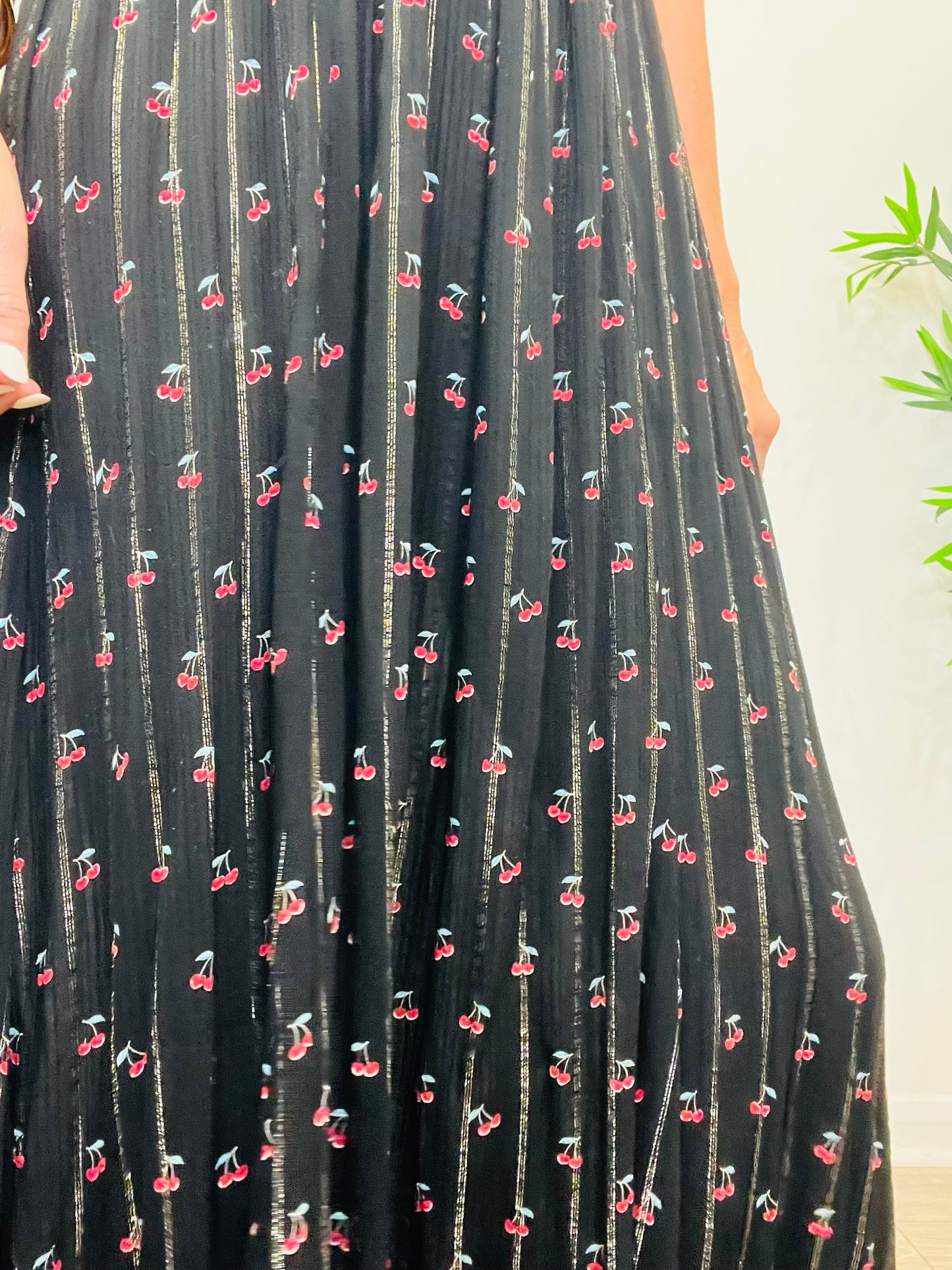Cherry Print Dress - Size 38