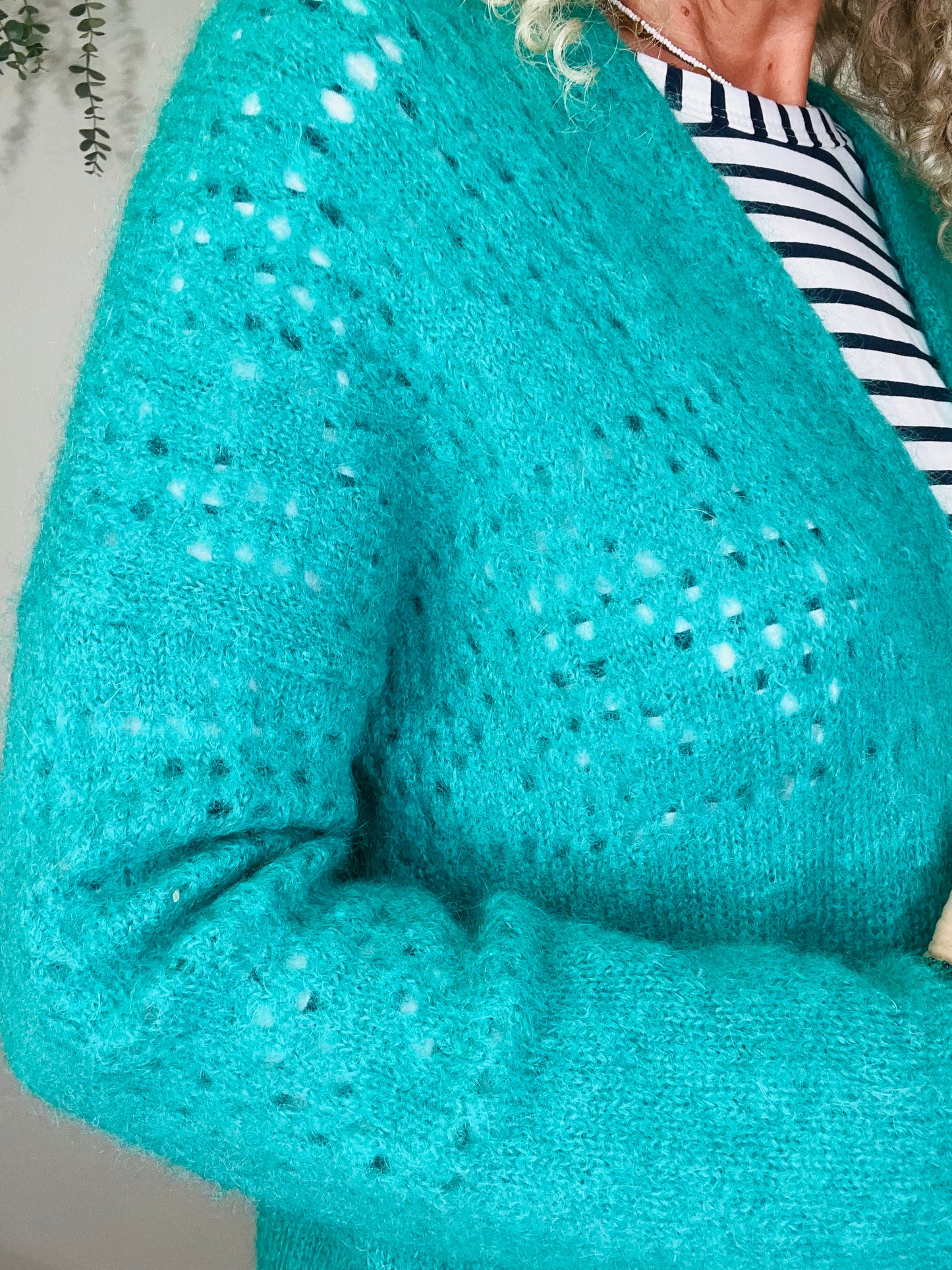 Mohair Open Cardigan - Size S