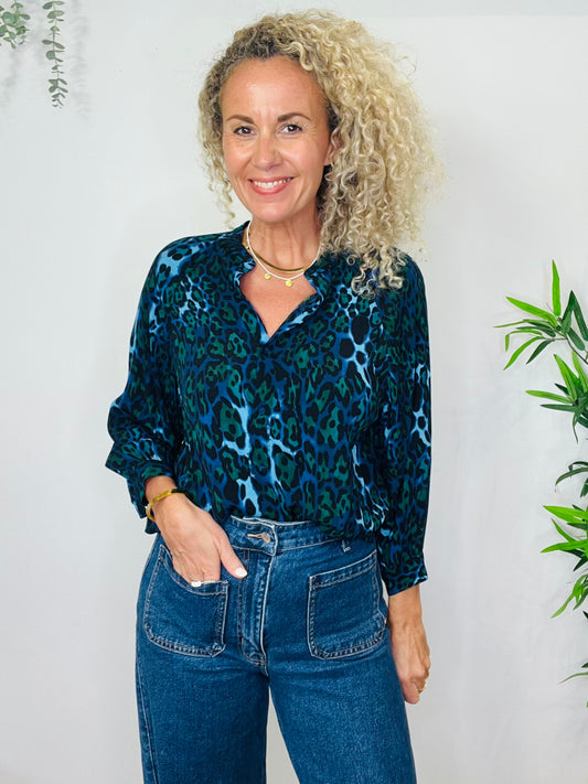 Leopard Print Shirt - Size 10