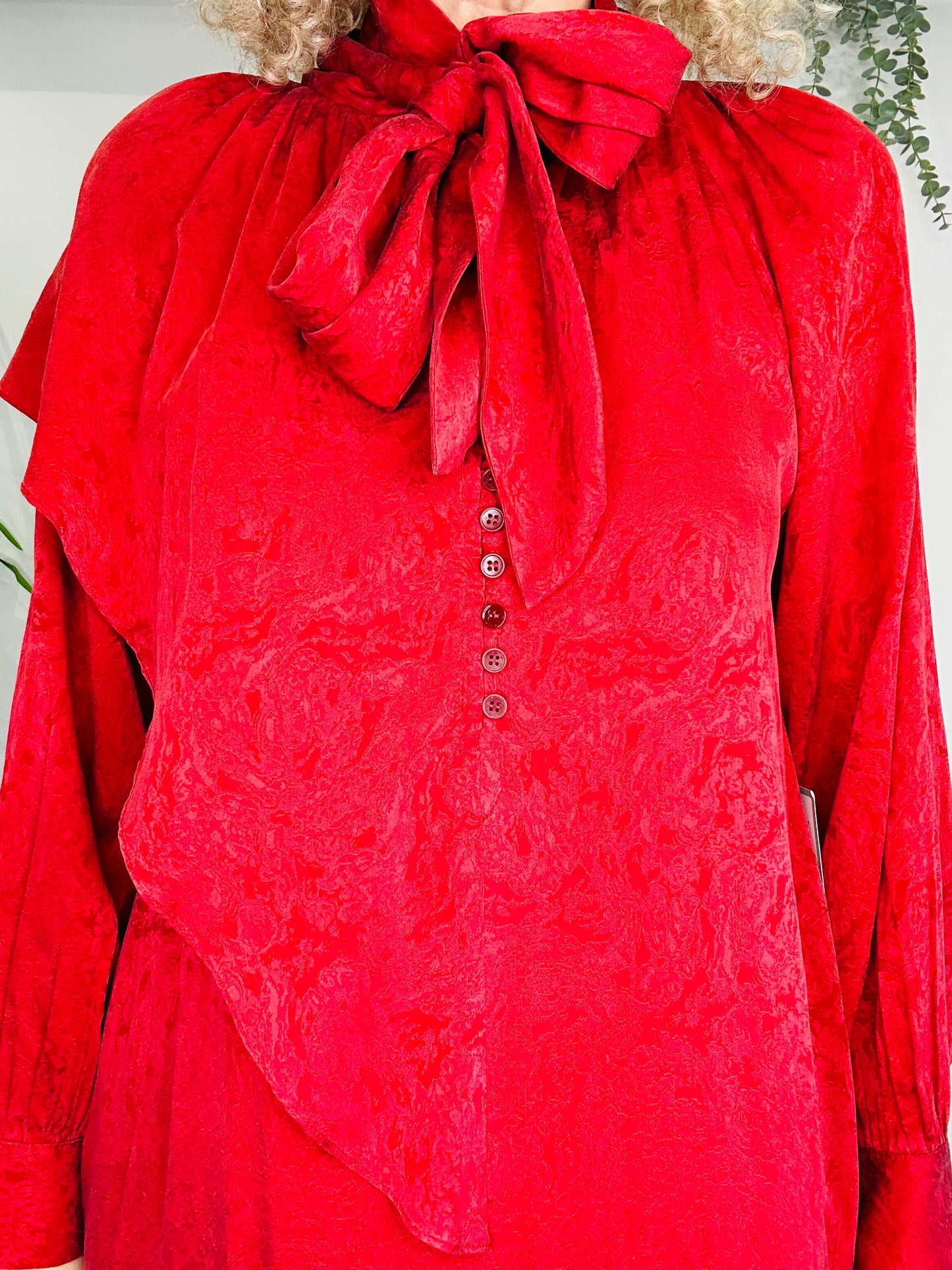 Silk Midi Dress - Size XS