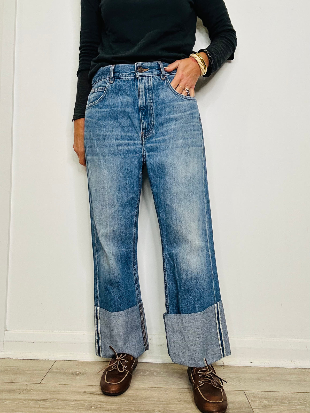 Turn Up Jeans - Size 30