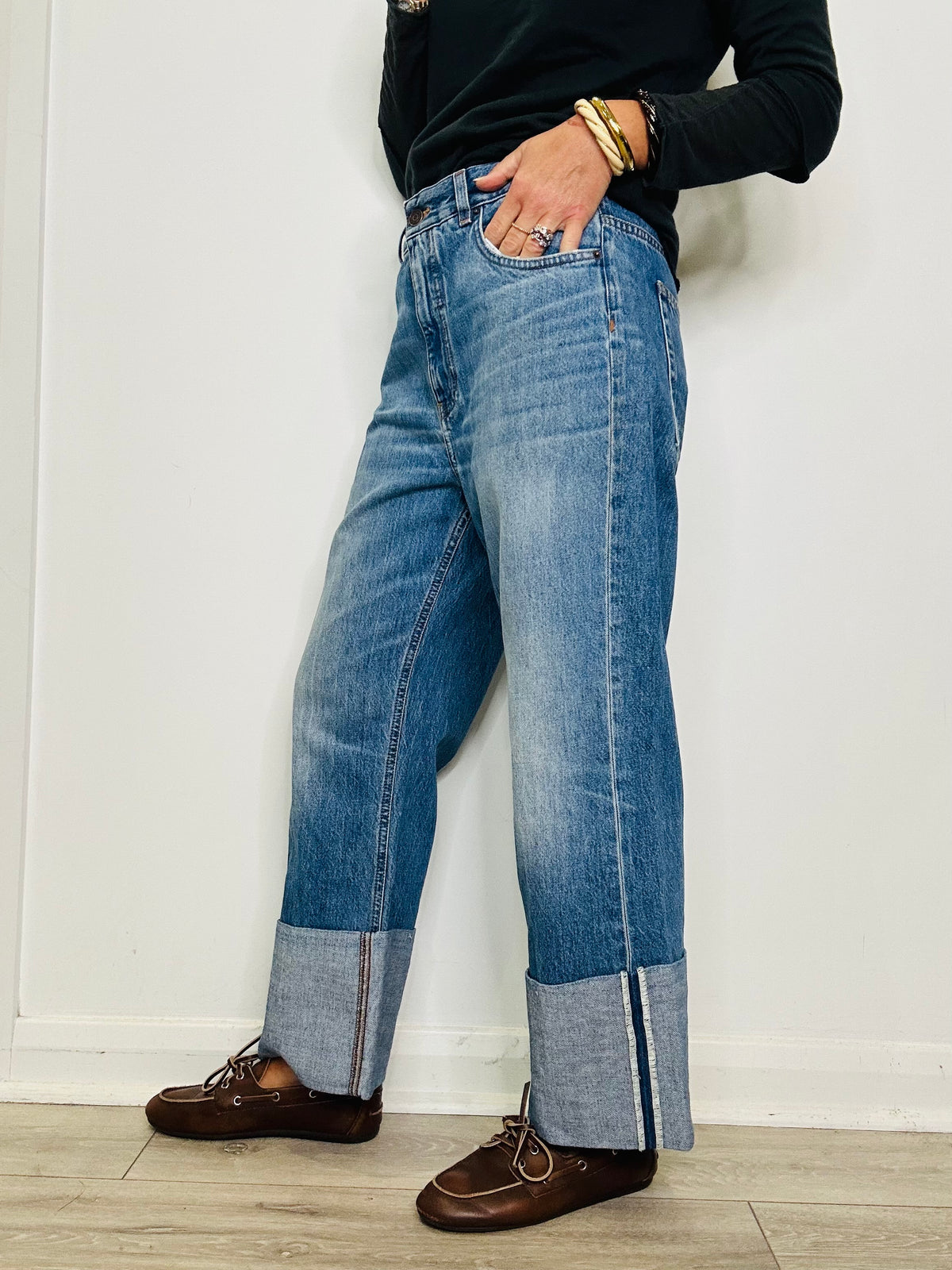 Turn Up Jeans - Size 30