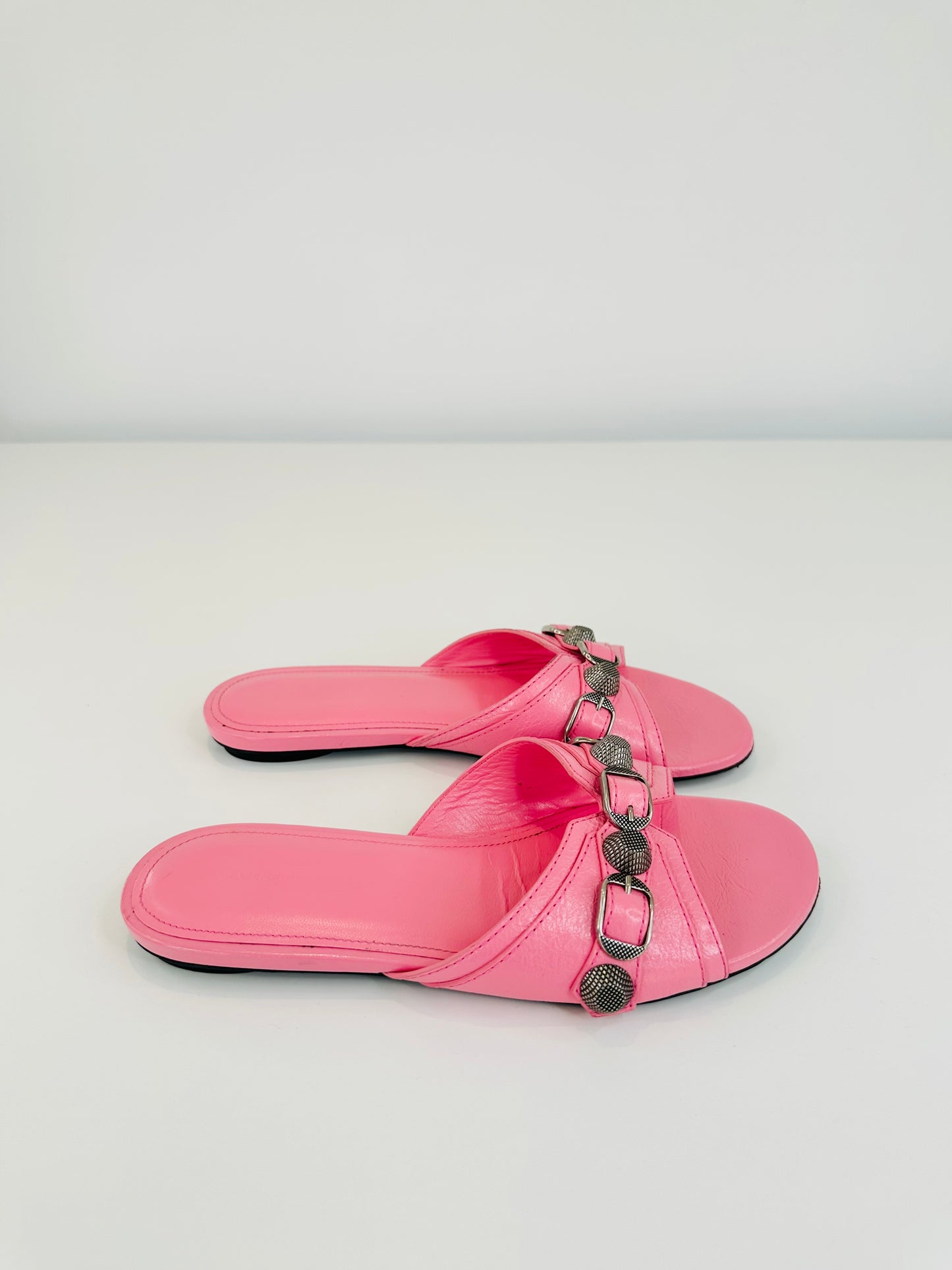 Cagole Leather Slides - Size 37