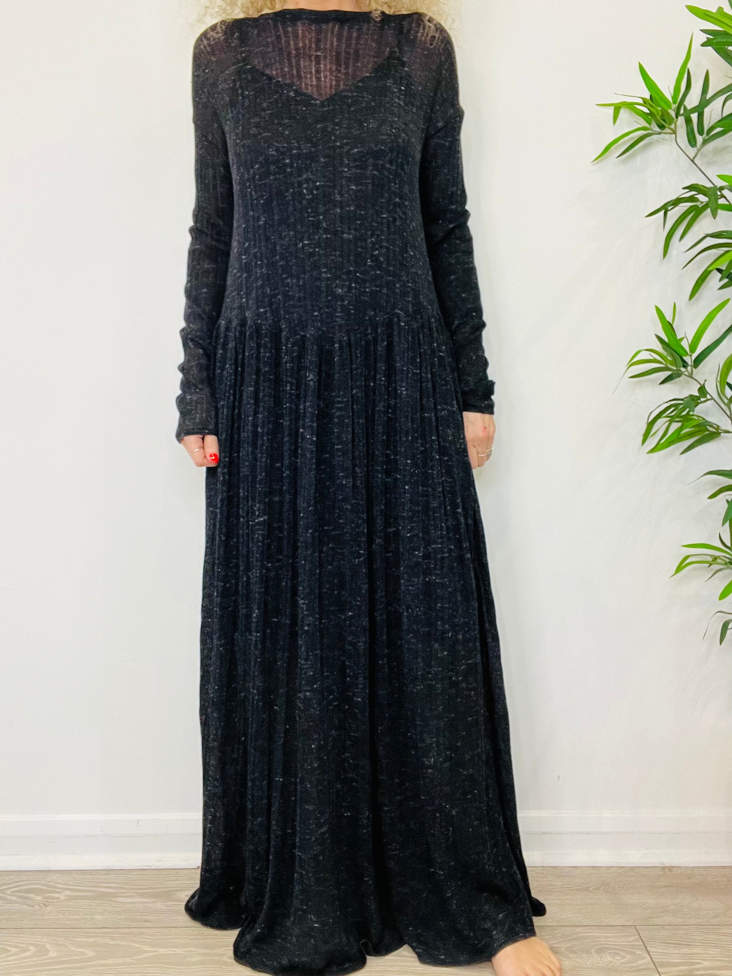 Knitted Maxi Dress - Size M