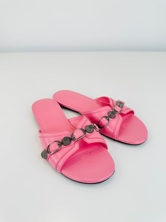 Cagole Leather Slides - Size 37